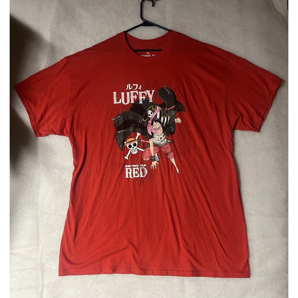One Piece Film Red Luffy Hot Topic Shirt Mens Size XL